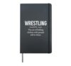 Wrestling Definition Dictionary Funny Wrestler Hardcover Journal, Black