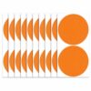 Writable Pap Dot s, Watproof, 10 Sheets Orange/20 Stickers