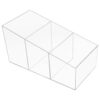 WRITWAA Plastic Divided Pantry Storage Bins for Store Shelves & Countertop