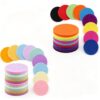 WSICSE 84 Pcs Carpet Spots Markers, 18 Colors 4 Inch Dots for Classroom