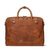 WSNHFUD Handbag Computer Documents Men's Briefcase Single Leather Bag Shoulder Office
