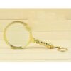 WSNHFUD Magnifier Zoom All Metal Flower Handle Handheld Magnifying Glass, Suitable for Old Man Child Read Newspaper Books Jewelry Map Crafts