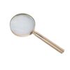 WSNHFUD Metal Handheld Magnifier,10X Reading Lens for Book Classroom Science, Hobby Observation, Great for Seniors and Kids