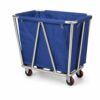 Wswqop Cart Laundry Trolley Housekeeping Cart Utility Cart Rolling Cart with Heavy Duty Frame and Smooth Suitable for Hotels Laundry Rooms Housekeeping Routes Service Floors