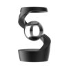 Wswqop Desktop Top Rotator Ornament Aluminum, Array, Black + Silver Bead, Desktop Suspension Gyroscope, Decompression Toy, Aluminum Alloy, Black Frame with Silver Bead