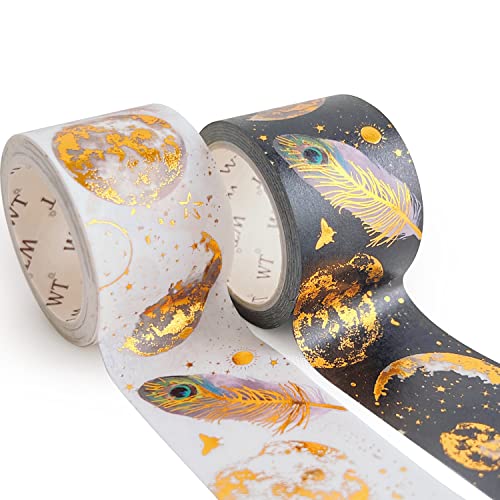WT Dream Catcher Washi Tape Set, Tape for Scrapbooking, Planners, Junk Journal or Bible Study, Colorful Artist Decorative Craft Tape, Cute Artist Tape (2 Rolls, Each 16.4FT)