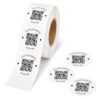 Wtuye Custom QR Code Stickers - 50-1000pcs Round Vinyl Labels Sized in 1.5/2/2.5/3/4/5 inches for Business Promotion, Events and Personal Use