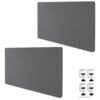 Wultek 2 Pack Desk Privacy Panel 61 x 24 Inch Clamp-on Privacy Divider