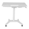 Wultek Portable Study Table Mobile Sit Stand Desk 90 Degree Tiltable