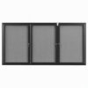 Wultek Weatherproof Enclosed Bulletin Board Aluminum Frame Lockable