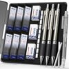 WUO 0.5 mm Mechanical Pencil Set with Eraser Pen Storage Case, 3 PCS