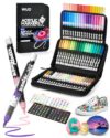 WUO 72 Pack Acrylic Paint Markers with Automatic Liquid Ink Control System