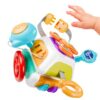 WYCYJU Busy Cube for Toddlers 2-3, Montessori Sensory Activities Busy Board Baby Gifts Infant Boys Girls Travel Toys Educational Learning
