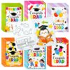 X1zuue Kindergarten Graduation Coloring Books - 24Pcs Congrats Grad DIY Color-in Pages Books for Kids Bulk Pre-kindergarten Activity Books Mini Coloring Book Party Favors Graduation Classroom Gifts