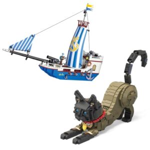 Xbert brix Royal Pirate Ship & Siamese Cat Building Set for Teen Age 14+