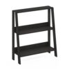 XBVTIUF 3 Tier Ladder Bookshelf, Brown