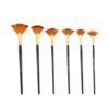 XDSRFVW Fan-Type Nylon Bristles Watercolour Brushes Art for Painting