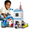 XENQITOYS Large Police Station Toy, Classic Big Building Blocks Police Toys