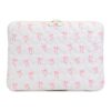 Xevaldric Cute Quilted Computer Bag with Pocket for Notebook Tablet iPad