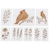 Xevaldric Reusable Christmas Painting Stencils Set PET Plastic Garden