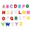 XIHIRCD 26pcs A-Z Large Letter Beads, Chunky Alphabet Beads (Candy Color)