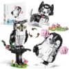 XIU Creator 3 in 1 Animals Building Set, Build a Owl, Dog, Penguin, Creative Animal Set for Ages 14+, Gift for Birthdays Easter (720PCS) 331165