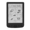 Xiuganpo E Book Reader 6in, Electric Ink Screen Touch 8GB Memory 2500mAh Battery Lightweight Ergonomic Grip with Expanded Format Support for Portable Reading