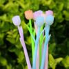 XJPWZER 10 Pcs Flower Gel Pens Photochromic Silicone Cute Student Exam Writing Pen School Office Supply Black Ink(E)