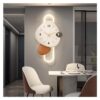 XJPWZER Living Room Clock wall lamp TV Back Art Restaurant led Decorative Painting(60 * 100cm)