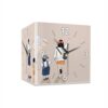 XJPWZER Living Room Corner Sided Wall Clock No Punch Silent Light Painting Glow(40 * 40 * 40cm)
