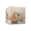 XJPWZER Living Room Sided Corner Clock Home Mural Light No Punch(26 * 26 * 26cm)