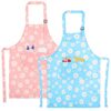 XLSXEXCL 2 Pack Daisy Kids Aprons, Kids Painting Aprons with 2 Pockets