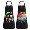 XLSXEXCL 2 Pcs Kids Slime Apron Waterproof Adjustable Children's Art Smock