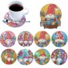 XNXHUAMH DIY Diamond Gem Set 8Pcs Christmas Cork Back Wood Base (Goblin)