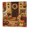 XNXHUAMH Framed Canvas DIY Pearl Painting Kit 20x20cm Autumn Design
