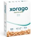 Xorago White Copy Paper 8.5 x 11 Inch 20 lb, 500 Sheets