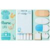 Xqumoi Nurse Sticky Notes Set, 550 Sheets, Cute Cartoon Medical Supplies Self-Stick Notes Pads Bundle Writing Memo Pads for Nursing Student Essentials Hospital Back to School Nurse Supplies Gift