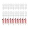 Xuanqiu 100pcs Round Push Pop Containers with Lids, BPA-Free Plastic Cake Cups for Desserts, Freezer Safe