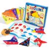 Xuoent Origami Kit for Kids, 100 Sheets Paper Crafts Kits, Ages 5-12+
