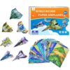 Xuoent Paper Airplane Kit, Kids Origami Kit, World Classic Paper Planes with 32 Sheets 16 Creative Designs, STEM Origami Paper Craft Set with Digital Video Tutorial, Crafts for Kids Age 6-12