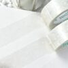 XVYLFZNP 2 Rolls Winter Snowflake Printed Clear Tape, Christmas Snowflake Decorative Tape Masking Tape for Xmas Scrapbook Journal DIY Craft Wrapping Party Decor