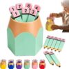 XYDYKHF Pencil Number Counting Set, Number Matching Set 1-30, Reusable Math Manipulatives for Sequencing, Matching, Classroom Draws(Green)