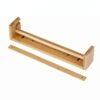 Yajuyi Children Drawing Roll Dispenser Holder Rack with Cutter Bar Art Easel Organizer Wooden Bamboo Dispense Suitable for Kids Rooms classrooms