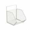 Yajuyi Kitchen Storage Basket Organizer Bin Rack Holder With Open Mesh And Wrought Iron Panel Suitable for pantry storage family kitchens simple decor