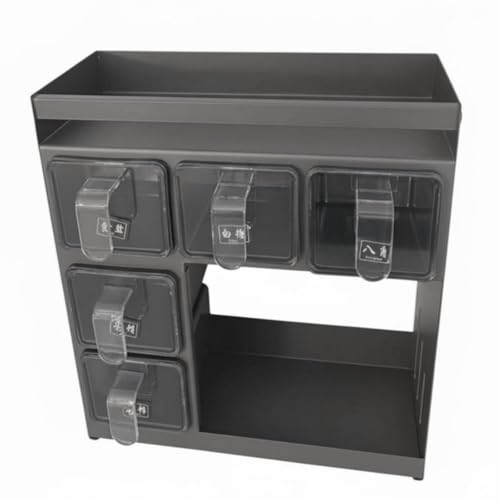 Yajuyi Spice Rack Featuring Space-Saving Multi-Tier Shelf Installation Organizer Dedicated Oil Bottle Storage Detachable Buckle Design Suitable for Efficient Kitchen Use Pantry