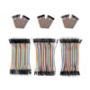 Yakomon Breadboard Jumper Wires, Multicolored Dupont Wire, 40pin Male to Female Compatible with Arduino Projects (120 PCS Assorted (40pcs MM/ 40pcs FF/ 40pcs F-M), 4 inch (10 cm))