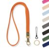 YANTHKEY Thin Braided Stretchy Neck Kechain Lanyard for ID Badges & Keys