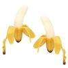 YANZHE 2 PCS Squishy Banana Toys ，Simulation Banana Squishy Squeeze Toys, Super Soft Stress Relief Spotted Peeled Banana Party Favors for Kids， Toy for Boys Girls Adults April Fool's Day