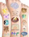 YanZonic 196Pcs Speech Language Pathologist Temporary Tattoos- Fun SLP Stickers Tattoos Gifts for Speech Therapy Month Decorations Classroom
