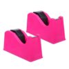 Yardenfun 2pcs Desktop Tape Dispenser Cutter with Non-Skid Weighted Base and 1"/3" Core for Precise Cutting Performance, Accommodates Small and Large Rolls, for Workplace and Desk Work